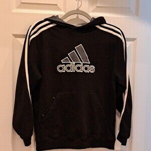 Adidas 3 Strips Hoodie Pullover Sweater Size M